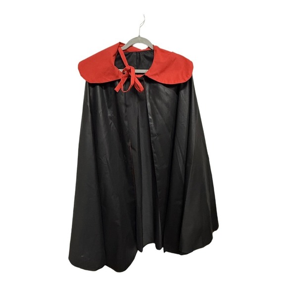 Other - Handmade Vampire Cape Black Red Adult One Size Gothic Dracula Halloween Costume